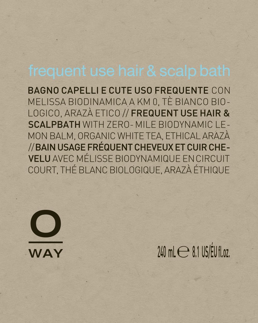 frequent use hair &amp; scalp bath